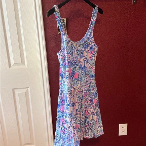 Lilly Pulitzer LORO Floral tank swing Dress, size Large - Picture 7 of 7
